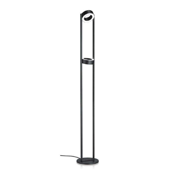 Knapstein WEGA-S LED-Stehleuchte schwarz