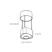 LOOM Design Air SO Soft Ivory/Black LED-Pendelleuchte – Bild 9