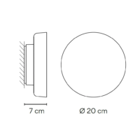 Vibia Dots Glass 4680 LED-Außenwandleuchte – Bild 7