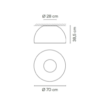 Vibia Duo Petra 4879 Deckenleuchte Tunable White – Bild 6