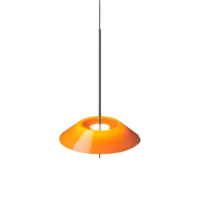 Vibia Mayfair 5520 LED-Pendelleuchte Graphit Grau und Orange