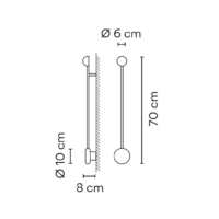 VIBIA Pin LED-Wandleuchte 1692 – Bild 8
