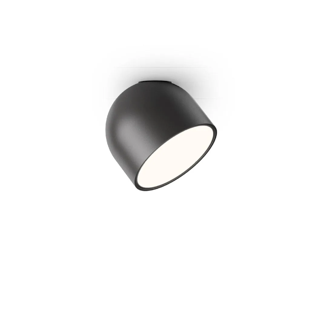 Vibia Plusminus Solo 6333 Einbau-Deckenleuchte mit Flachdiffusor schwarz