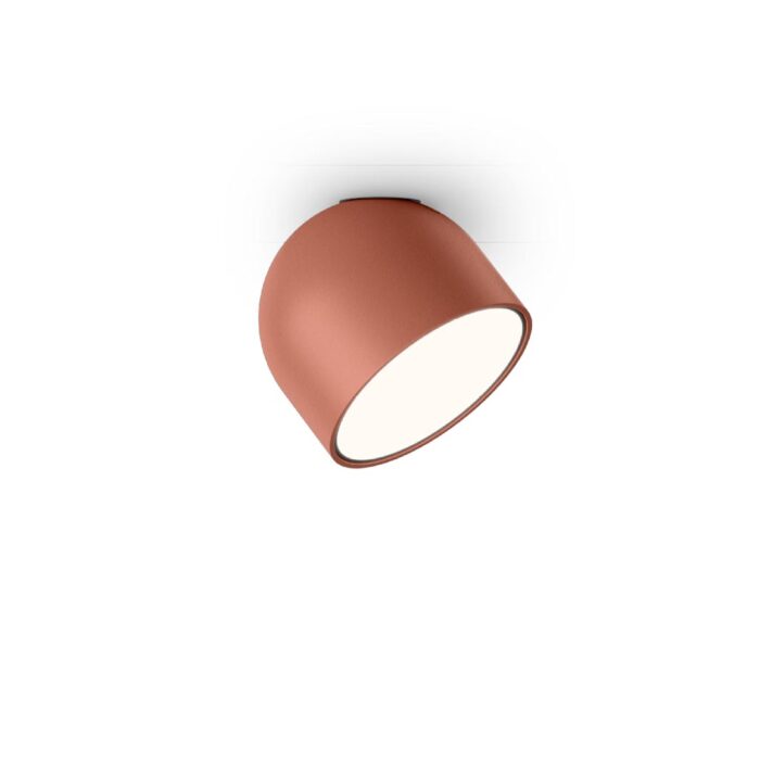 Vibia Plusminus Solo 6333 Einbau-Deckenleuchte mit Flachdiffusor Terra Rot
