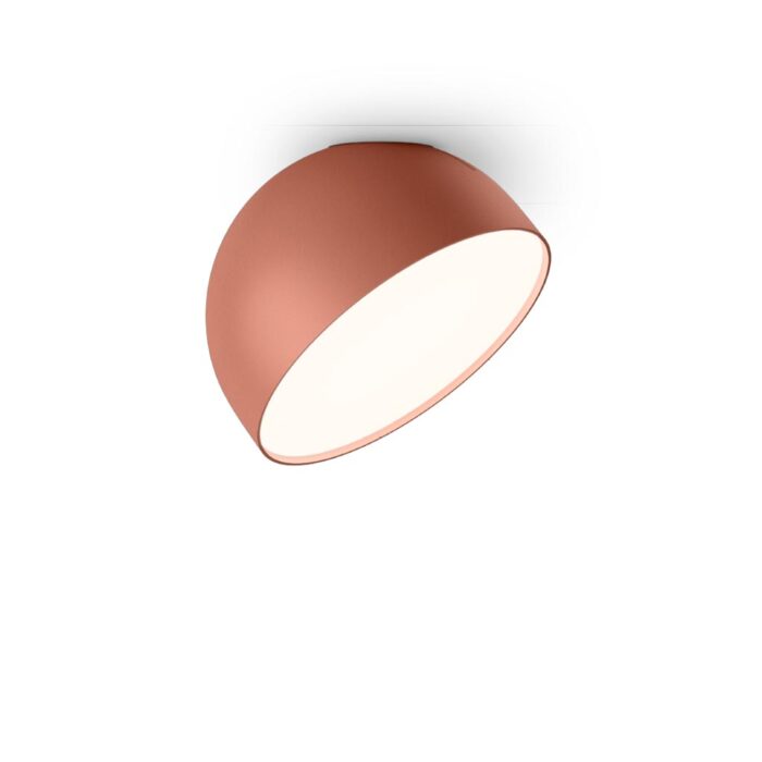 Vibia Plusminus Solo 6335 Einbau-Deckenleuchte mit Flachdiffusor Terra Rot