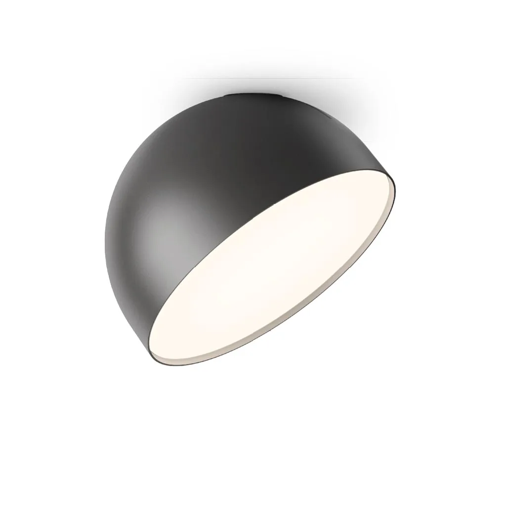 Vibia Plusminus Solo 6340 Einbau-Deckenleuchte mit Flachdiffusor Schwarz