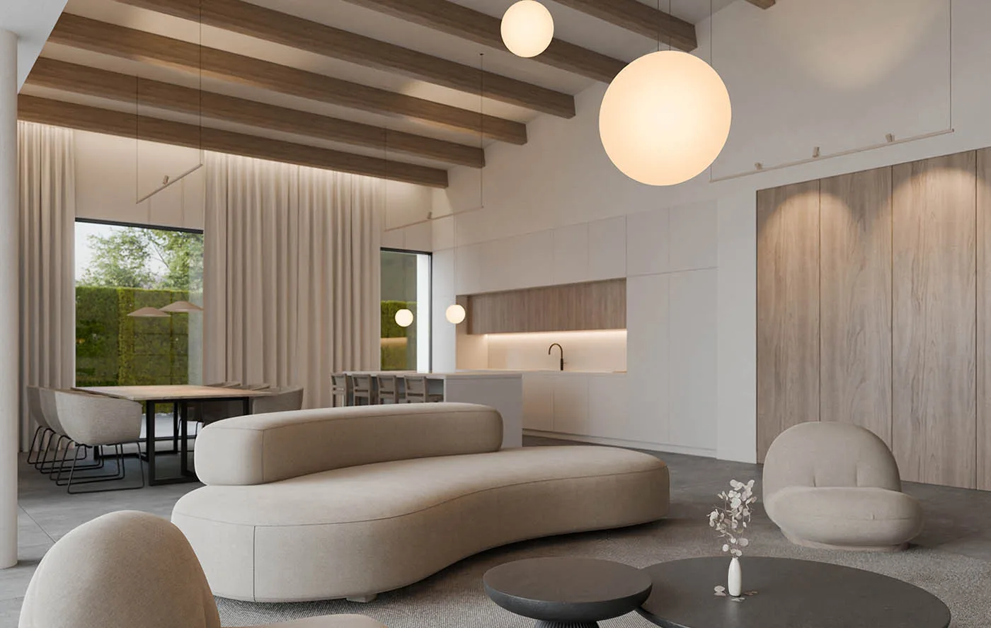 Eine stimmige Wohnraumbeleuchtunerfodert ein durchgängiges Lichtkonzept