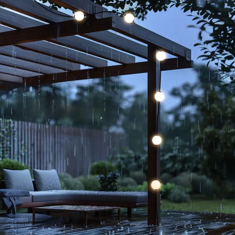 8 seasons design Glowing Elegance Lichterkette 6 Kugeln – Bild 2