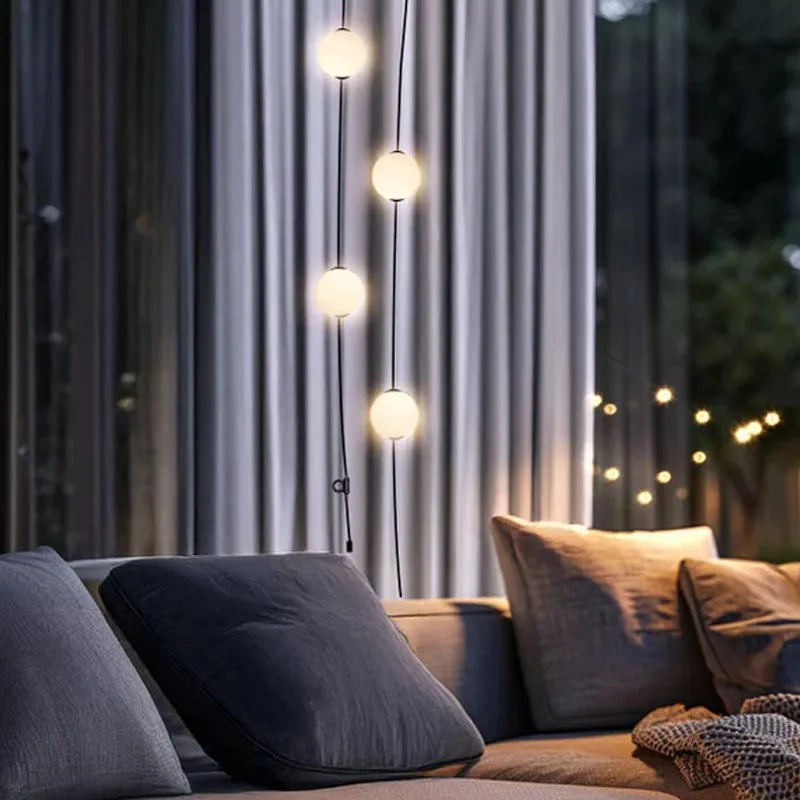 8 seasons design Glowing Elegance Lichterkette 6 Kugeln – Bild 4