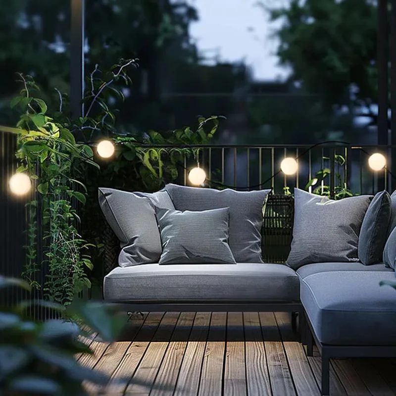 8 seasons design Glowing Elegance Lichterkette 6 Kugeln – Bild 3