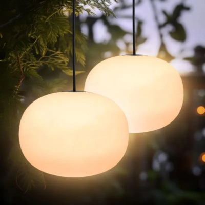 8 seasons design 2er Solar-Akku Hängelampe Glowing Elegance