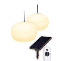 8 seasons design 2er Solar-Akku Hängelampe Glowing Elegance – Bild 2