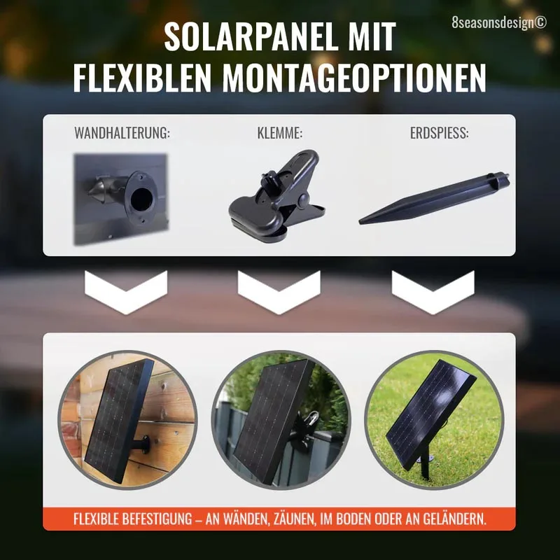8 seasons design Solar-Akku Hängelampe Glowing Elegance – Bild 5