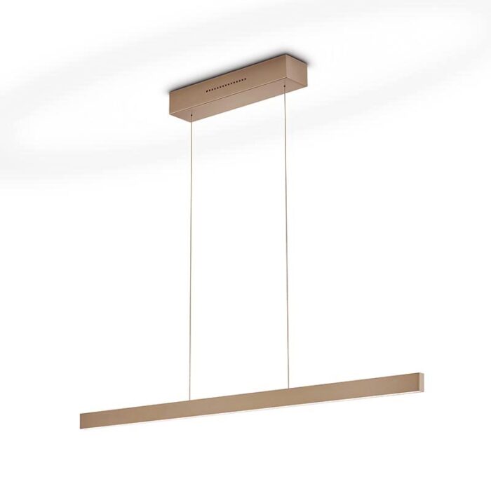 Knapstein LINDA LED-Pendelleuchte Sandfarben 92 cm