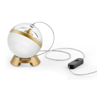 Lumina Limbus Eye LED-Tischlampe Messing Frosted