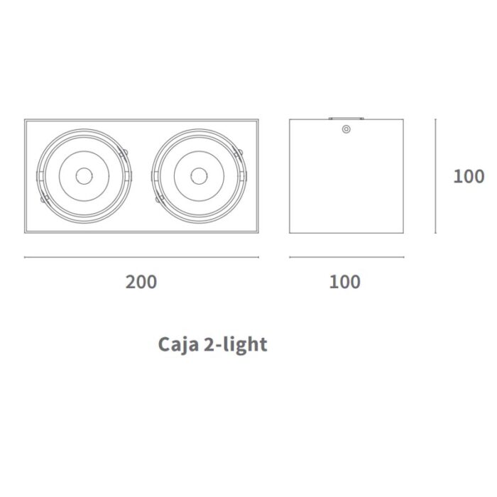 Lumiparts Caja LED 2-Licht Aufbaudeckenstrahler – Bild 3