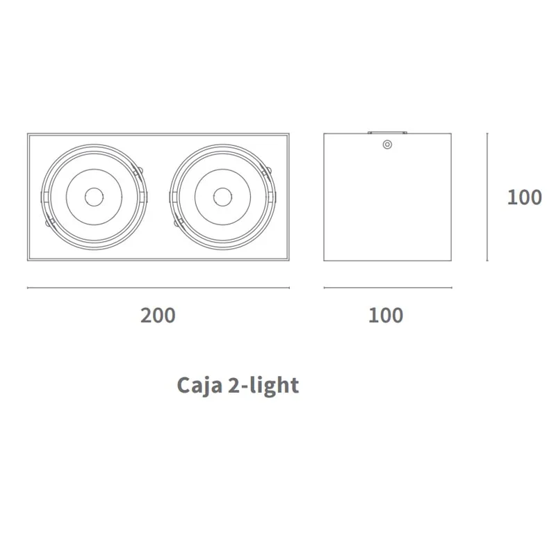 Lumiparts Caja LED 2-Licht Aufbaudeckenstrahler – Bild 3