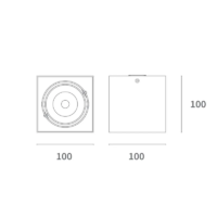 Lumiparts Caja LED 1-Licht Aufbaudeckenstrahler – Bild 2