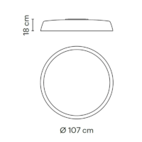 Vibia Bigger 3915 LED-Deckenleuchte Tunable White – Bild 8