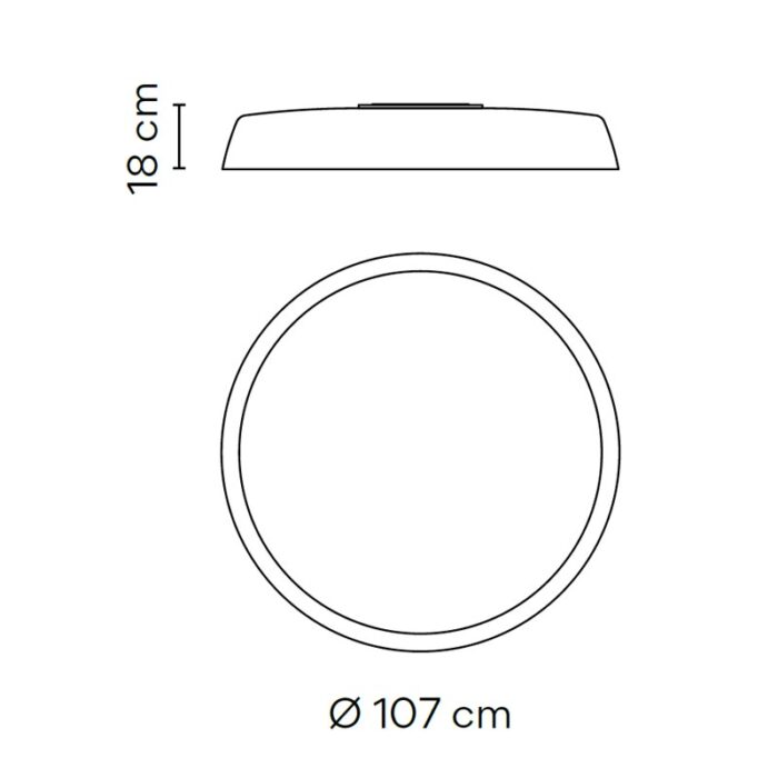 Vibia Bigger 3915 LED-Deckenleuchte Tunable White – Bild 8