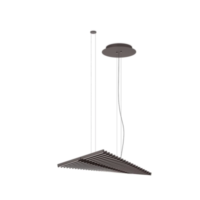 Vibia Rhythm Horizontal 2111 LED-Pendelleuchte Dunkelbraun