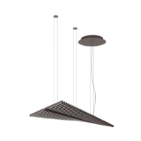 Vibia Rhythm Horizontal 2112 LED-Pendelleuchte Dunkelbraun