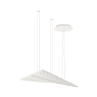 Vibia Rhythm Horizontal 2112 LED-Pendelleuchte Cremeweiss