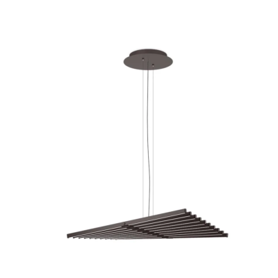 Vibia Rhythm Horizontal 2120 LED-Pendelleuchte Dunkelbraun