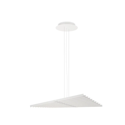 Vibia Rhythm Horizontal 2120 LED-Pendelleuchte Cremeweiss
