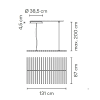 Vibia Rhythm Horizontal 2121 LED-Pendelleuchte – Bild 4