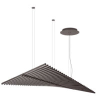 Vibia Rhythm Horizontal 2122 LED-Pendelleuchte Dunkelbraun