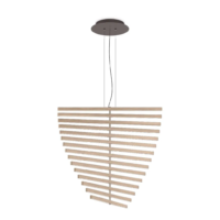Vibia Rhythm Vertical 2167 LED-Pendelleuchte Holz Weisse Eiche