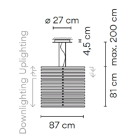 Vibia Rhythm Vertical 2167 LED-Pendelleuchte Holz – Bild 6