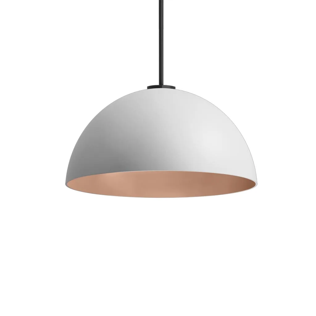 Cini & Nils Flip 250 Sospeso Pendelleuchte Weiß Rosegold