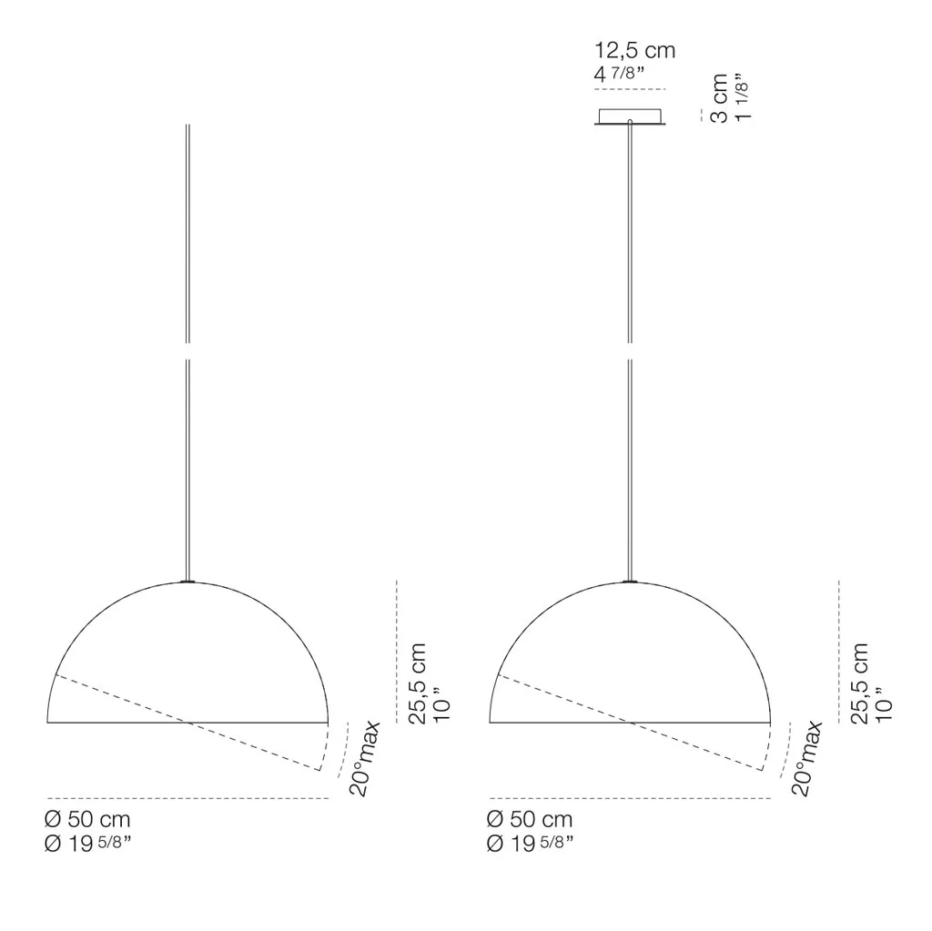 Cini & Nils Flip 500 Sospeso Pendelleuchte – Bild 15