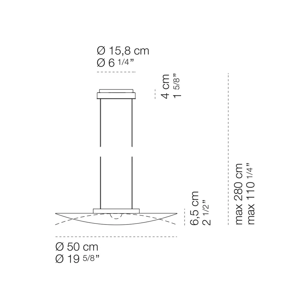 Cini & Nils Manta 500 Sospeso Monoemissione Pendelleuchte – Bild 8