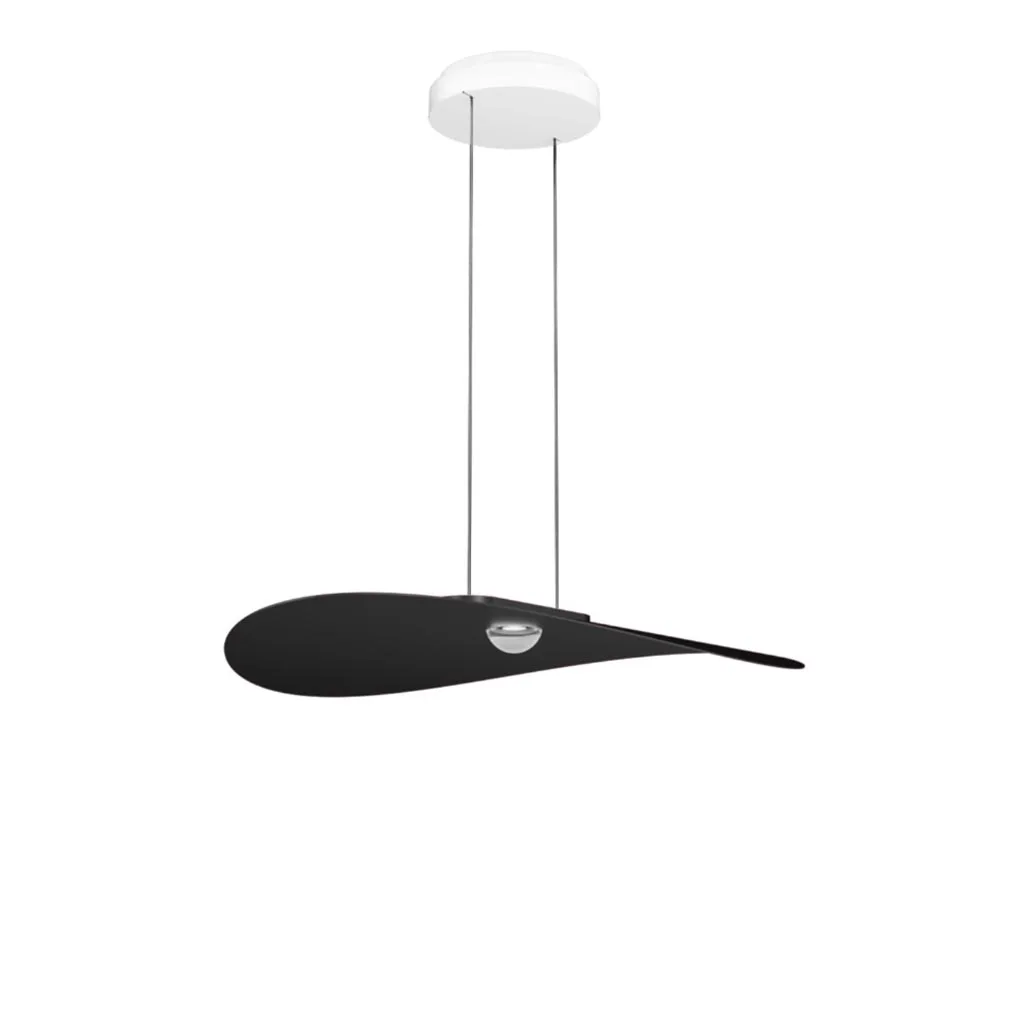 Cini & Nils Manta 500 Sospeso Biemissione Pendelleuchte Schwarz