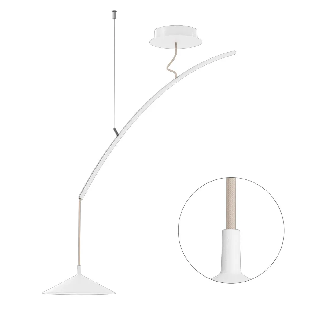 Cini & Nils Minima Sospesa Decentrata Pendelleuchte Weiß