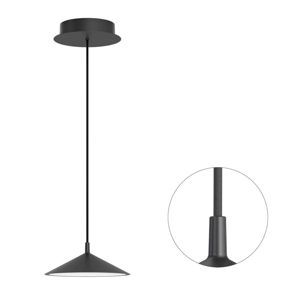 Cini & Nils Minima Sospesa Pendelleuchte Schwarz