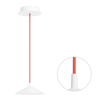 Cini & Nils Minima Sospesa Pendelleuchte Weiss Rot