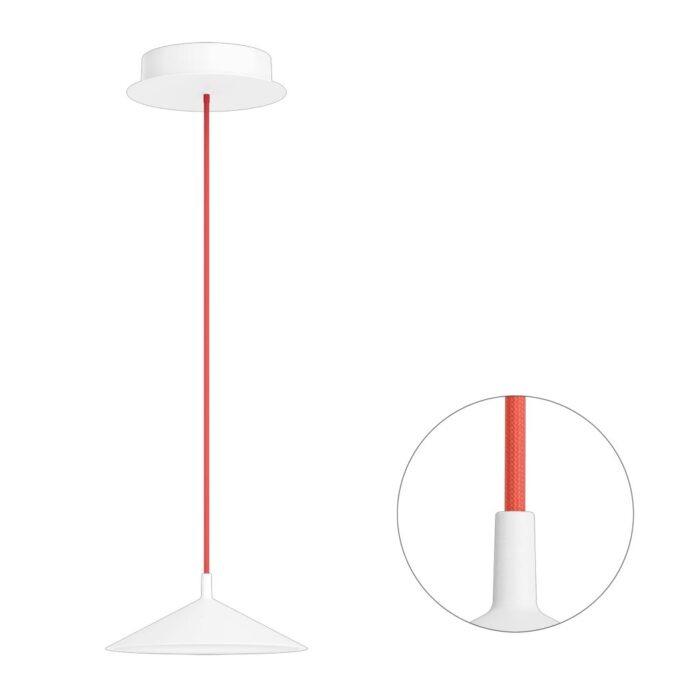 Cini & Nils Minima Sospesa Pendelleuchte Weiss Rot