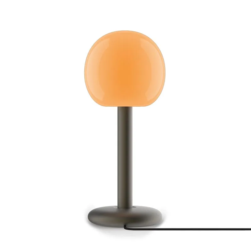 GRAU Fire Table Tischleuchte Schwarz Rückansicht