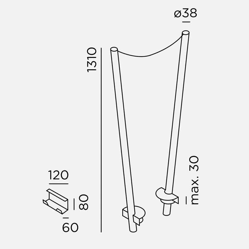 IP44.DE Cherry Bubbls Canes Tischhalterung für Lichterkette – Bild 4