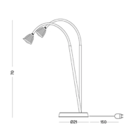 less'n'more Athene TL3 LED-Tischleuchte – Bild 3