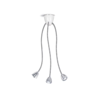 Less'n'More Athene Dreiflammig LED-Deckenleuchte Aluminium