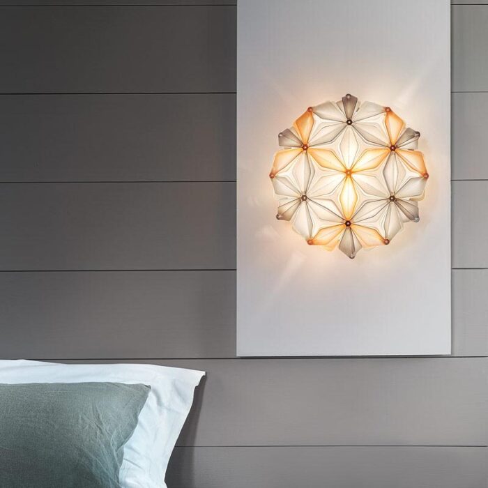 Slamp La Vie Medium Wand-Deckenleuchte Orange