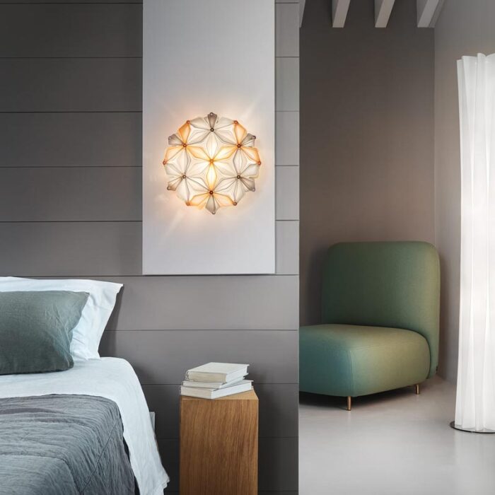 Slamp La Vie Mini Wand-Deckenleuchte Orange