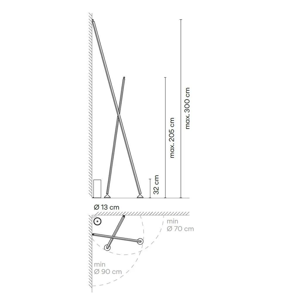 Vibia Sticks Solo 7339 Stehleuchte – Bild 2