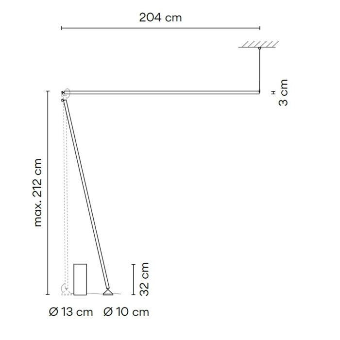 Vibia Sticks Solo 7376 Stehleuchte UGR<19 – Bild 4