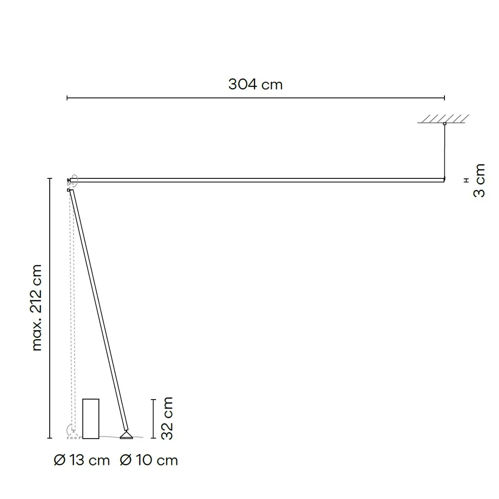 Vibia Sticks Solo 7378 Stehleuchte – Bild 4